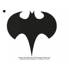 batman and Spiderman 02 Embroidery Designs